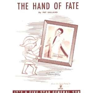  The Hand of Fate Original 1952 Vintage Sheet Music with 