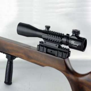 Tactical 3 9x40 Rangefinder Rifle Scope+.223 See thru Riser Mount 