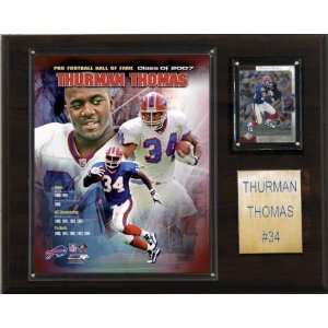   Buffalo Bills Thurman Thomas 12  Inch Player Plaque: Sports & Outdoors