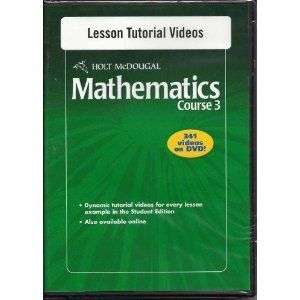 Holt McDougal Mathematics Course 3 Lesson Tutorial DVD  