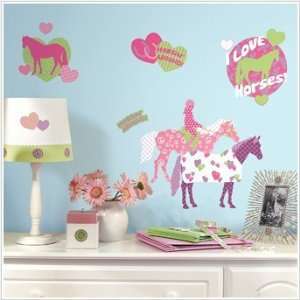  Peel & Stick By RoomMates Horse Crazy Wall Decals: Home 
