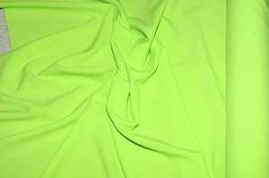 POPLIN PLUS POLY FABRIC LIME GREEN 63 WIDE BTY  