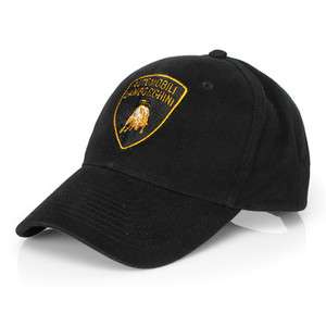 NEW 100% AUTHENTIC LAMBORGHINI RACING TEAM CAP HAT BLACK  