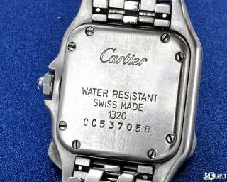 Ladies Cartier Steel Panthere Wrist Watch  