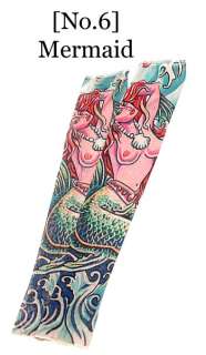 Pair Fake Tattoo Sleeves for Arm Leg, Breathable Cool Mesh Arm 