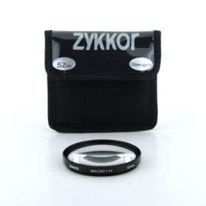 52mm Macro +10 Close Up Filter Lens For Pentax K7 KX KM  