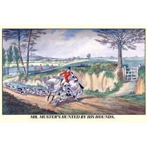 Mr. Musters Hunted by his Hounds   Poster by Henry Thomas 