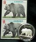 2004 Canada $8 Coin & Stamp Set The Great Grizzly  