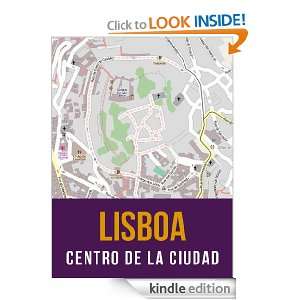 Lisboa, Portugal mapa del centro de la ciudad (Spanish Edition 