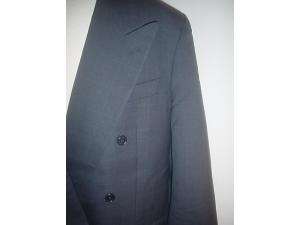 Example by Missoni blue windowpane wool mens suit 44R  