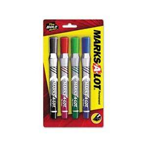  Avery Marks A Lot Flipchart Markers, Assorted, Pack of 4 