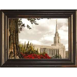  LDS Oquirrh Mountain Temple 6 24x18 Single Frame   Framed 