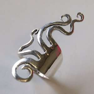  Thaimart Beautiful Cuttlefish Ring 925 Sterling Silver 