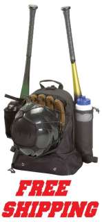 Baseball Softball Team Player Backpack Bookbag Bat Glove Helmet Carry 