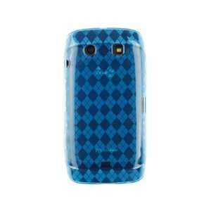   Blue Checkered For BlackBerry Torch 9850 Cell Phones & Accessories