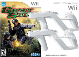 Wii SEGA Ghost Squad BUNDLE + 2x Zapper Guns NEW  