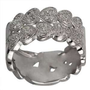  Contemporary Diamond Heart Band   5 DaCarli Jewelry
