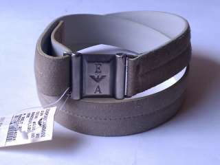 Emporio Armani Leather Velcro Belt Size 30 ( or 48 European size 
