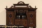 Brittany Carved Antique Dowry Cupboard  