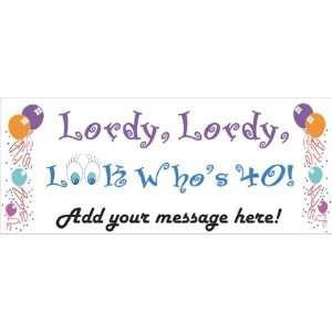 40th Birthday Party Banner 