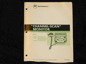 Motorola Channel Scan Monitor Instruction Manual  