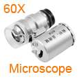 Mini LED Light Pocket 45x Microscope Magnifier Loupe  