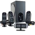 Logitech X 530 5.1 Channel Surround Sound Speaker System w/Subwoofer 