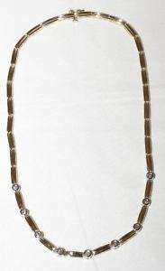 New 14K Solid Gold 1.08ct Diamond Tennis Necklace  