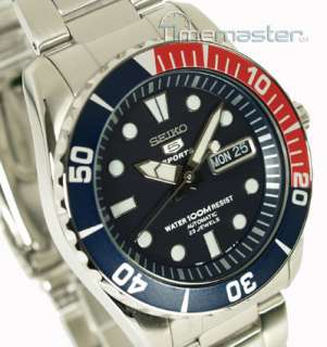   SEIKO 5 SPORTS MENS AUTOMATIC DIVERS SUBMARINER 100m SNZF15K1  