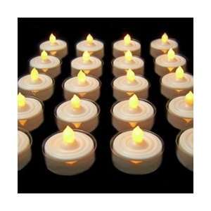   Amber LED Tea Lights, 20 Pack, Battery Operated: Home & Kitchen