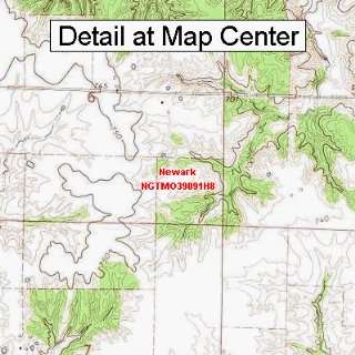 USGS Topographic Quadrangle Map   Newark, Missouri (Folded/Waterproof 