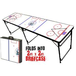 : Hockey Beer Pong Table   8 Portable, Folding Party Pong Beer Pong 