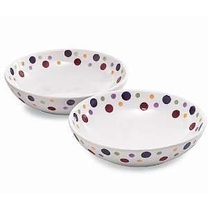   Chef Simple Additions Dots Pasta Bowl Set of 2 #2063: Kitchen & Dining