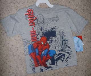 NWT Boys Toddler SPIDERMAN Spider man T shirt Size 2 3T 4T Webslinger 