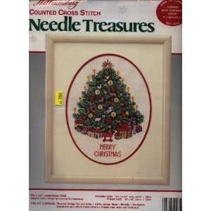  Cross Stitch Christmas Tree with Floss Arts, Crafts 