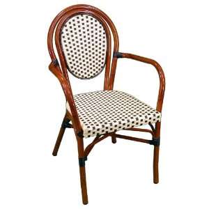  Parisienne Stackable Arm Chair Patio, Lawn & Garden