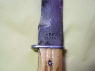 JAPAN JAPANESE FABICO EAGLE HEAD HUNTING KNIFE DAGGER  