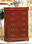 Cherry Louis Phillipe 6 Drawer Chest of Drawers FREE SH
