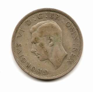 British Half Crown coin 1942 0.500 SILVER KM#856 VF F  