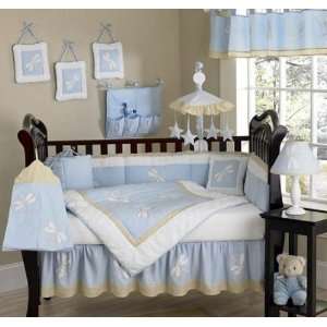    JoJo Designs 9 Piece Baby Crib Bedding Set   Blue Dragonfly: Baby