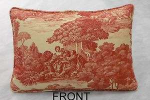 FRENCH COUNTRY LIVING, FRENCH RENAISSANCE PILLOW, RED  