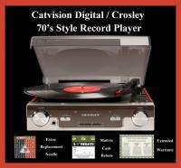 Crosley Record Player CR6005A Turntable + Extra Needle  