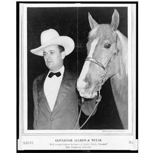  Governor James Allred & Texas, Underwood. 1940