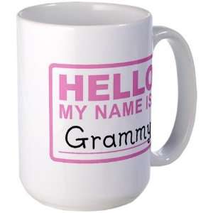  Grammy Nametag   Mothers day Large Mug by  