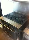 WOLF COMMERCIAL STOVE 4 BURNERS TWO HOTPLATE WITH OVEN
