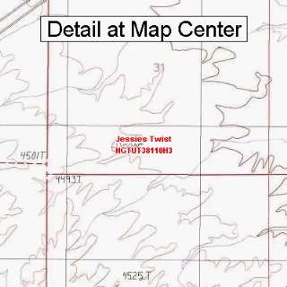  USGS Topographic Quadrangle Map   Jessies Twist, Utah 