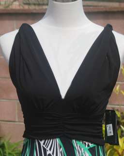 RAMPAGE Black / Green Women Casual Summer Maxi Dress   Size S, M 