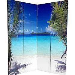 Canvas Double sided 6 foot Ocean Room Divider (China)  Overstock