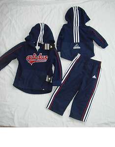 New with Tags Adidas Navy Blue 2 Piece Work Out Outfit Set  