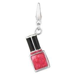 Sterling Silver Nail Polish Charm  Overstock
